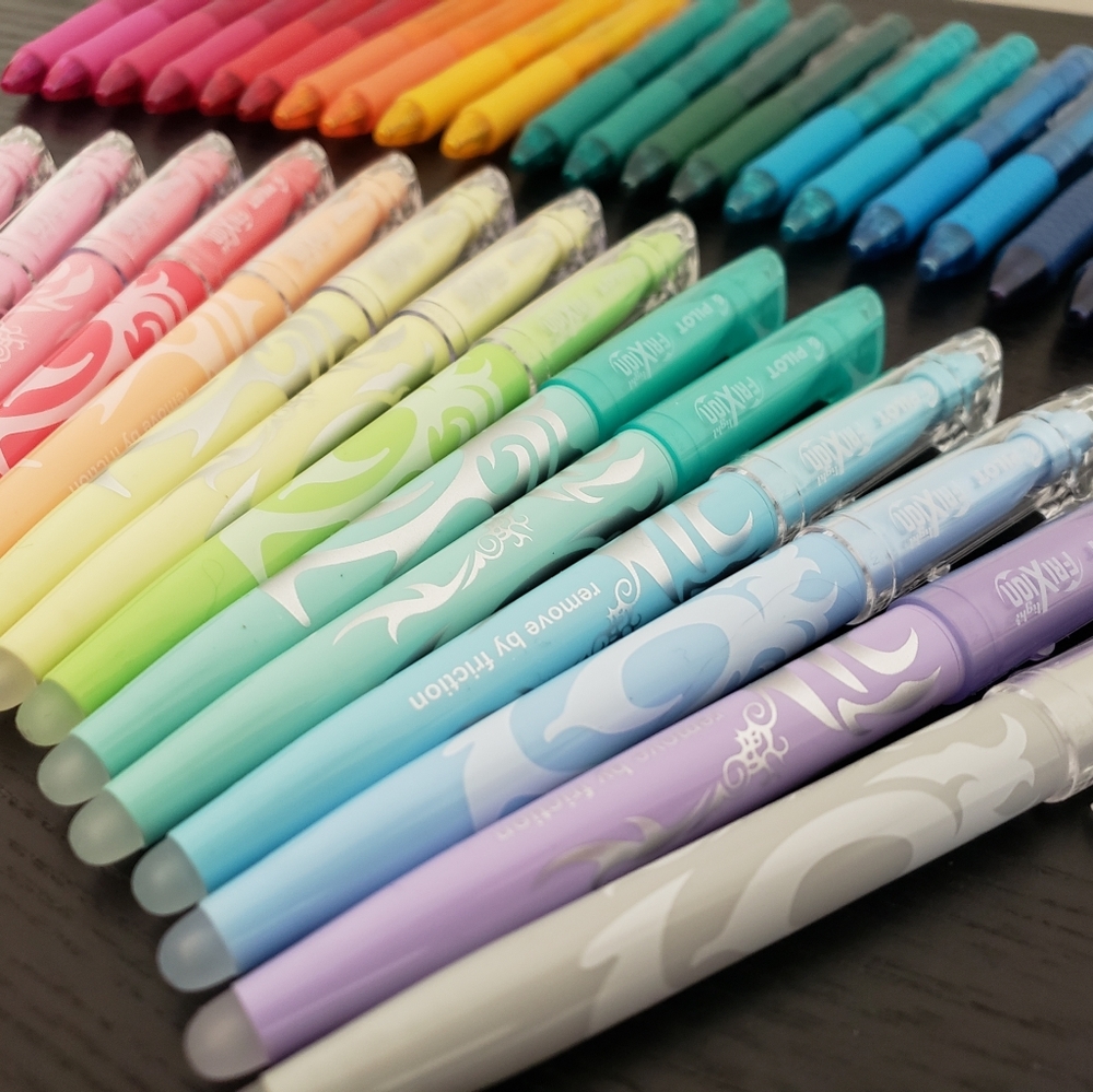Frixion Erasable Pens, Highlighters, and Rocketbook Reusable Notebook